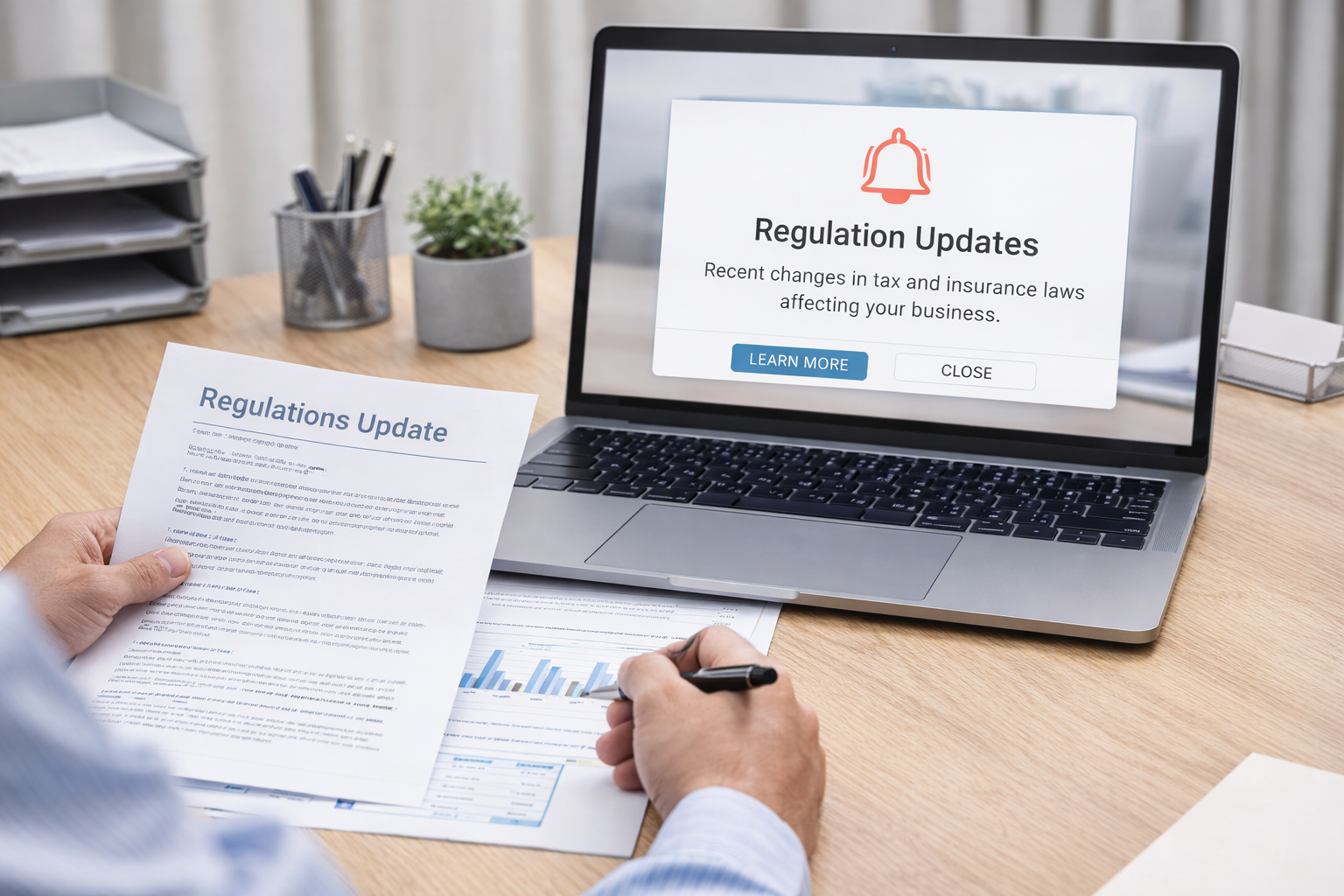 Ενημέρωση για φορολογικές και ασφαλιστικές αλλαγές που επηρεάζουν τη λειτουργία της επιχείρησης